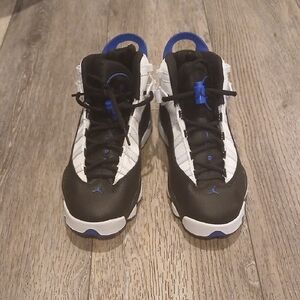 Jordan Kids Black and Blue Sneakers